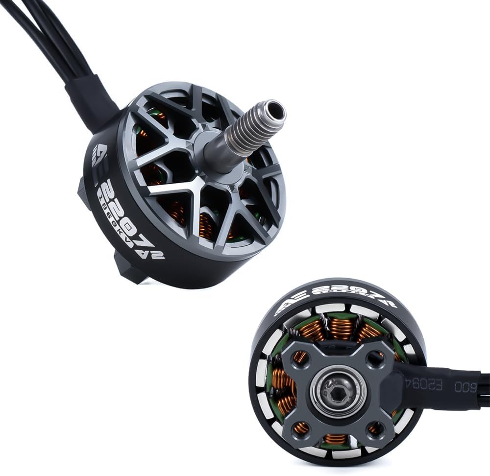 Axisflying 4pcs AE2207 V2 2207 1860KV 6S FPV Brushless Motor with 5mm Shaft for FPV Racing Drone Quadcopter