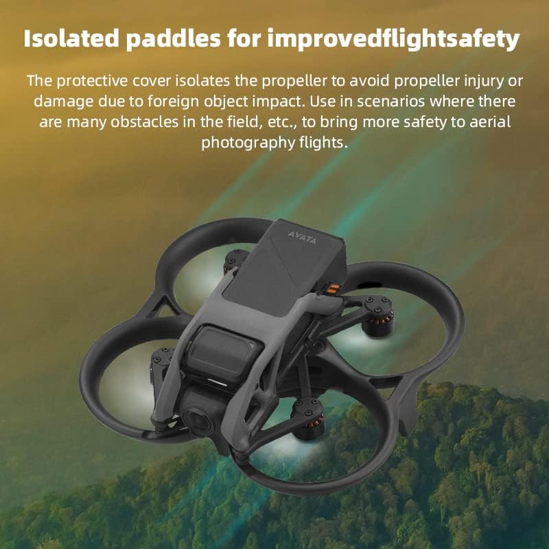 CAPART Body Frame Replacement for DJI Avata Drone, Propeller Guard Anti-Collision Protective Bar Ring Bumper 360¡ã Safe Flying