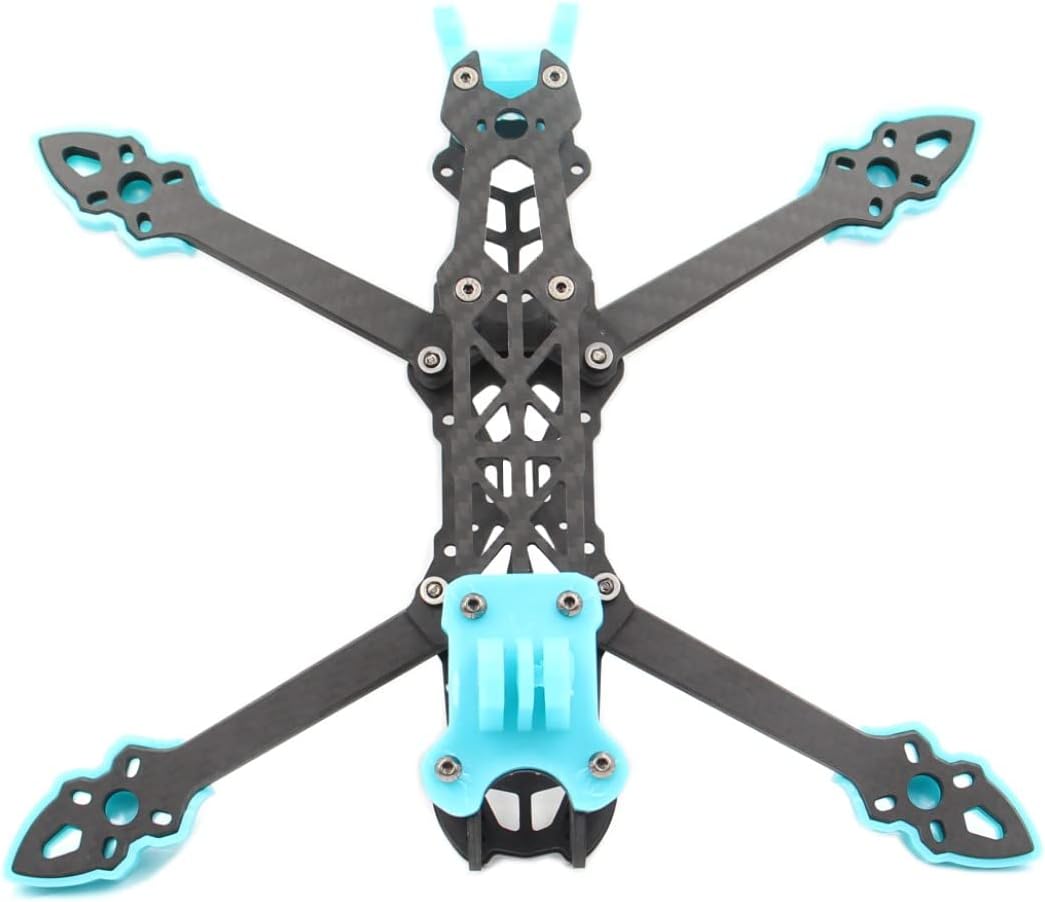 HUIOP Frame, Mark4 5inch FPV Carbon Fiber Frame 225mm Wheelbase 5mm arm Freestyle Long Range Frame for Quadcopter Racing Drone