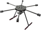 JeeFly F850/F680 Carbon Fiber Hexacopter Frame Kit 850mm/680mm Foldable Drone Frame with Landing Gear, for Aerial Photography Heavy Lift FPV DIY Build Cinematic Industrial Drones (F850 Not foldable)