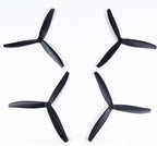 8 Inch Glass Fiber Nylon 8-Inch Propellers, 3-Blade Props for Cinelifter FPV Drones, Black (4 pcs - 2 CW, 2 CCW)