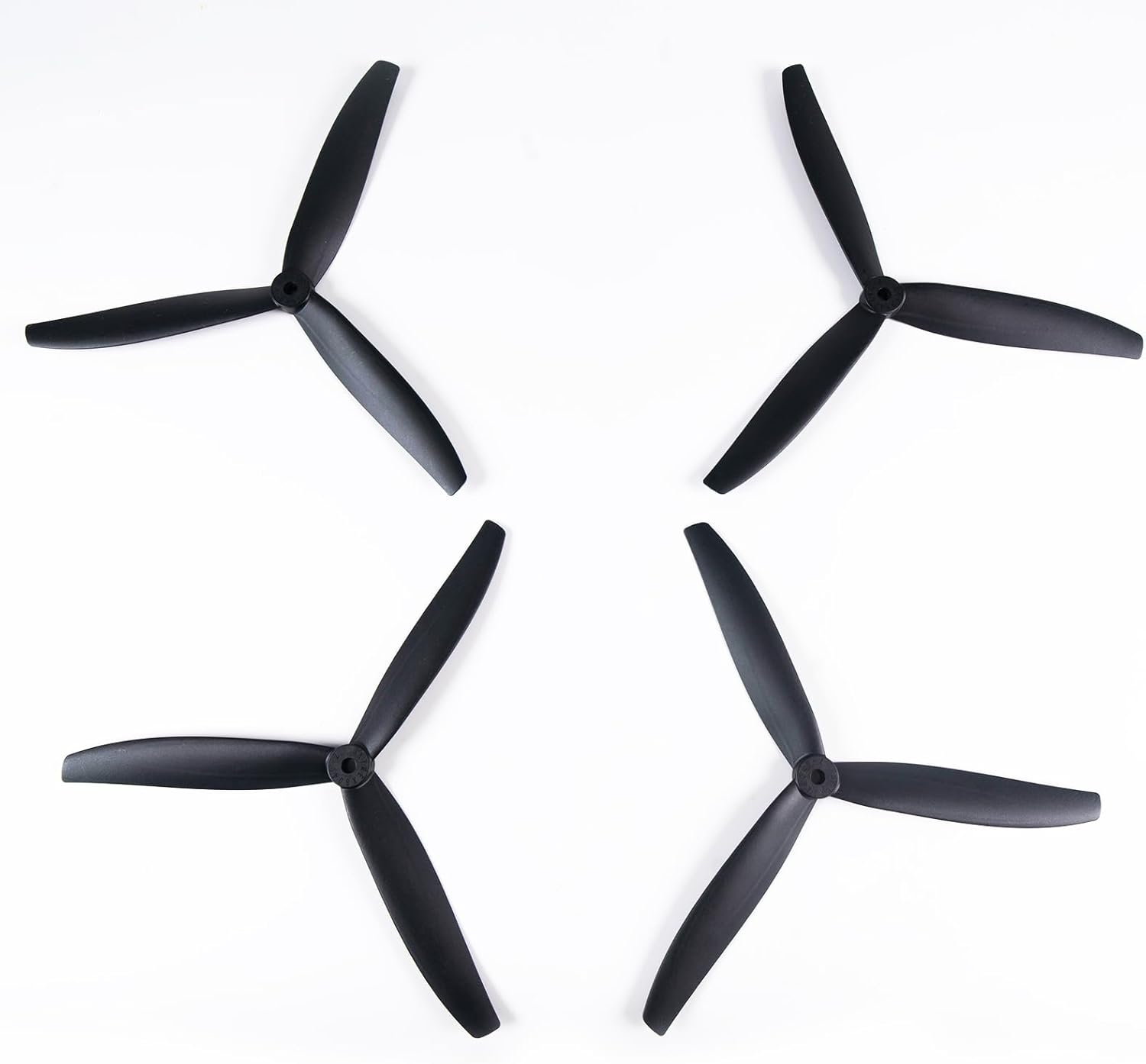 8 Inch Glass Fiber Nylon 8-Inch Propellers, 3-Blade Props for Cinelifter FPV Drones, Black (4 pcs - 2 CW, 2 CCW)