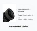 FPV Camera Foxeer Mini Cat 4, 1200TVL Super Starlight Night Vision Camera with 2.1mm Low Light Lens, OSD Menu Remote Control, Global WDR for RC FPV Racing Drone