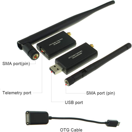 3DR 500MW Radio Telemetry Kit 915Mhz 915 Kit Air and Groud Data Transmit Module for APM2.6 APM2.8 PX4 Pixhawk