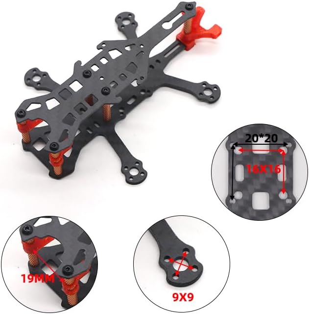 CK95 95mm Carbon Fiber Frame Kit w/Ducts for RC FPV Racing Freestyle 2inch Drones