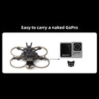 HGLRC 2inch Cinewhoop FPV Drone Frame for FPV Cinewhoop Racing Drone Quadcopters (Black)