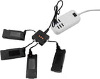 3.7V 1800mAh Li-po Batteries(4PCS) with 4-in-1 Charger for E88 E88PRO E88MAX E525 E99 E99PRO P1 P5PRO K3 S1 P8 RC Drone