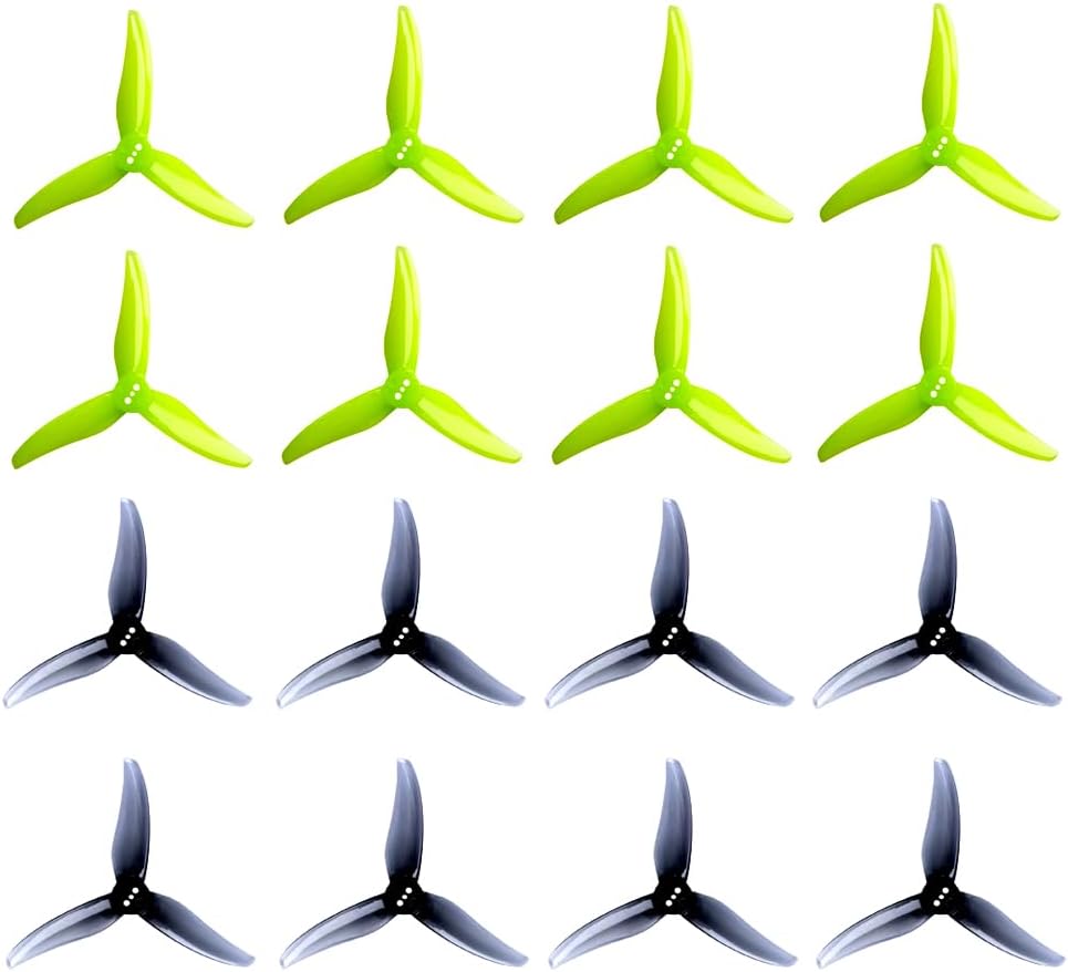 8pair Gemfan Hurricane 3520 Propeller 3.5X2X3 3-Blade Props for 3.5 Inch Quad with 1.5mm 3 Holes 1806-2004 Brushless Motor RC FPV Racing Drones Parts DIY