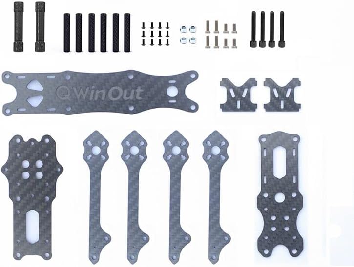 QWinOut XY-4 175mm Wheelbase Carbon Fiber RC Drone Frame Kit 3.5mm Arm for FPV RC Racing Quadcopter