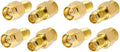 CORONIR (8Pack SMA Adapter SMA Male to RP SMA Female Jack Connector for RF Coax Cable Wi-Fi Antenna/Signal Booster/Repeaters/Radio/Extension Cable/FPV Drone