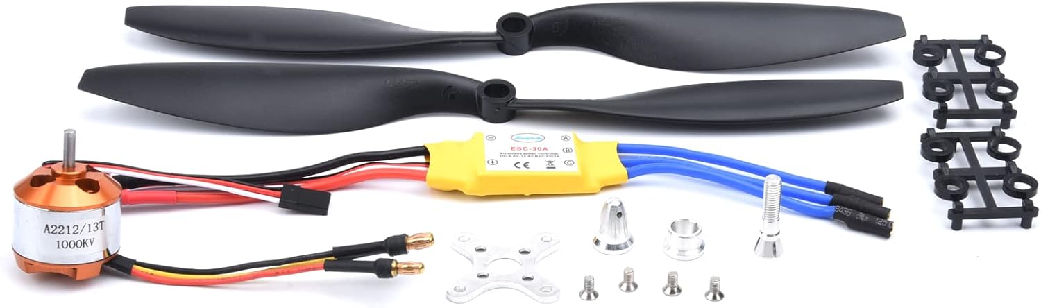 YoungRC A2212 1000KV Brushless Motor + 30A ESC Electric Speed Controller + 1045 Propeller CW CCW Kit for RC Multicopter Quadcopter