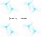HQProp 16pcs 31mm 3-Blade Propellers Ultralight Whoop Props with 1mm Shaft Hole Compatible for 0702SE 23000KV Brushless Motor, Micro FPV Racing Drone Quadcopter