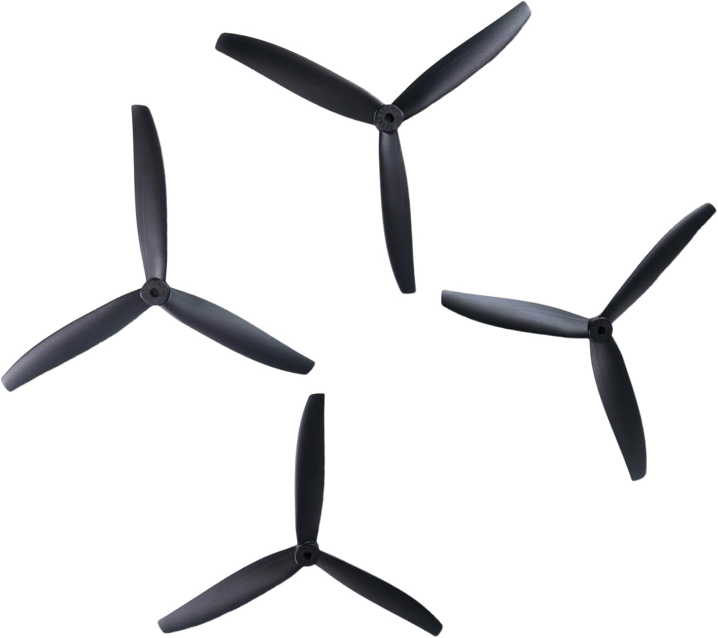8 Inch Glass Fiber Nylon 8-Inch Propellers, 3-Blade Props for Cinelifter FPV Drones, Black (4 pcs - 2 CW, 2 CCW)