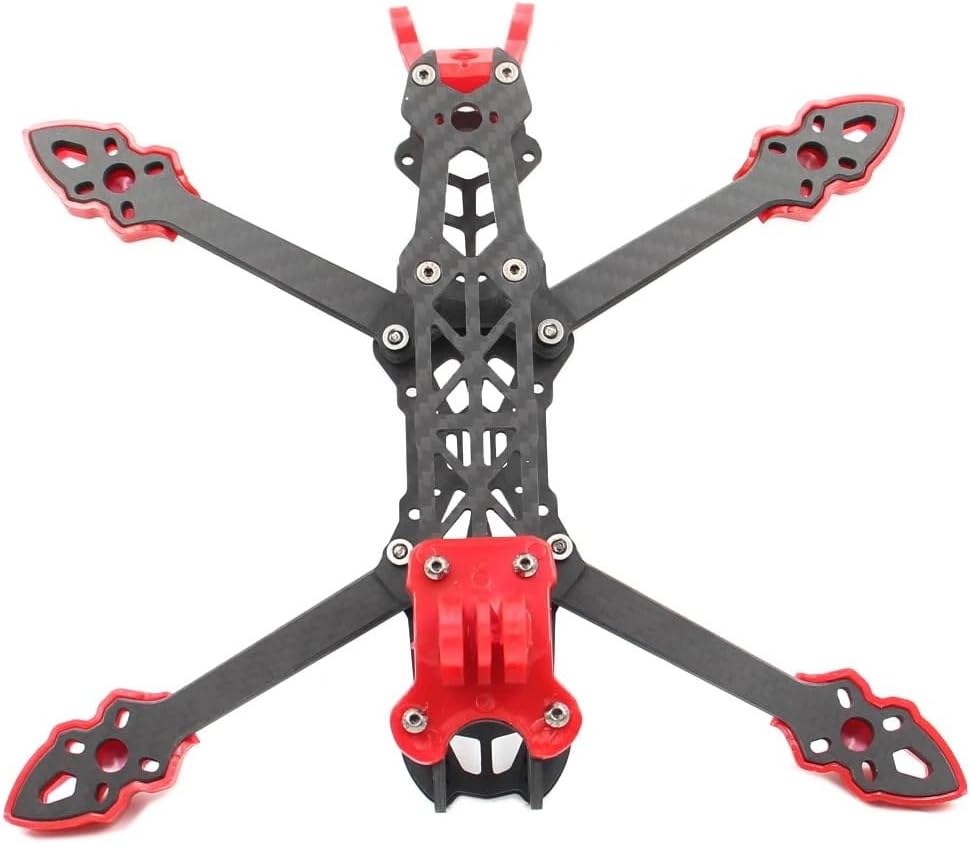 Mark4 5inch FPV Carbon Fiber Frame 225mm Wheelbase 5mm arm Freestyle Long Range Frame for RC Quadcopter Racing Drone (MARK4 red)