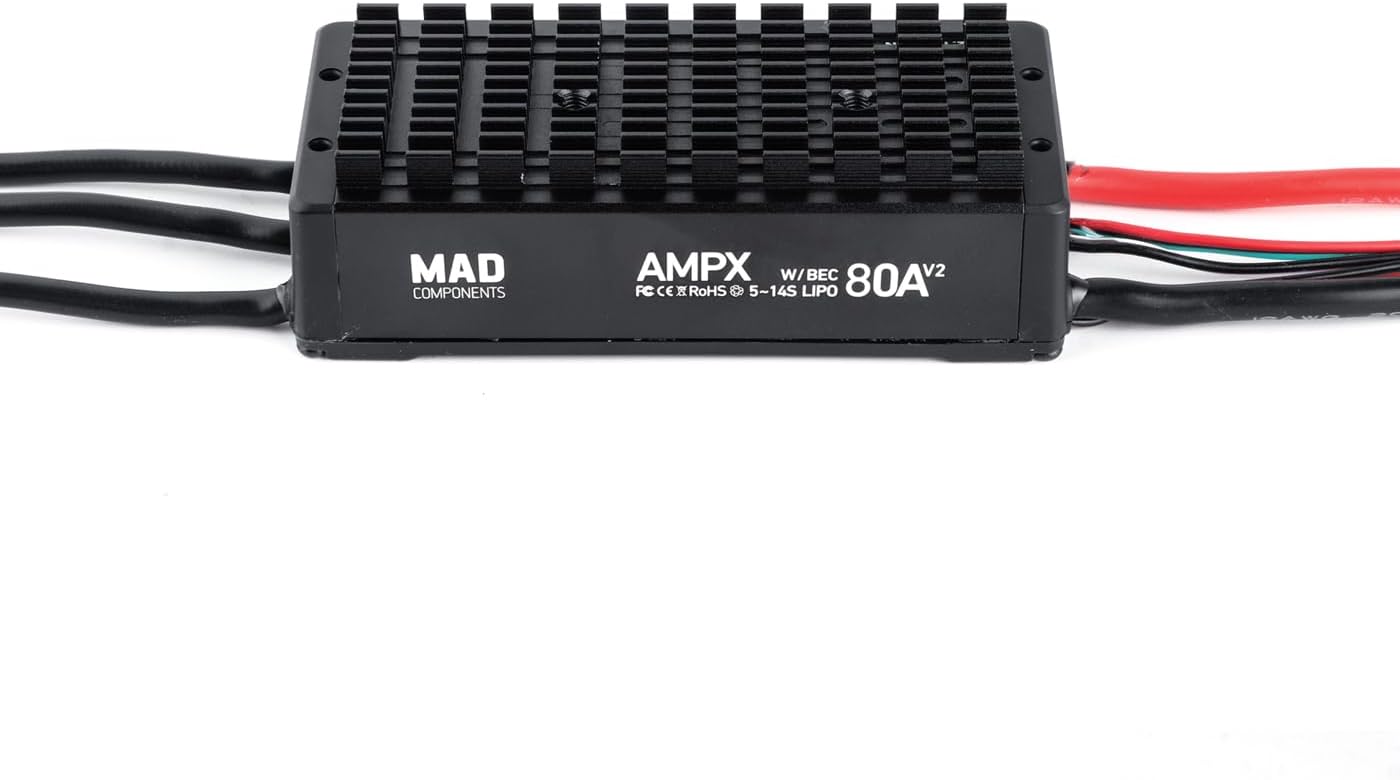MAD AMPX 80A 5-14S DroneCAN ESC Electronic Brushless Speed Controller for RC Drone RC Airplane Helicopter (DroneCAN)