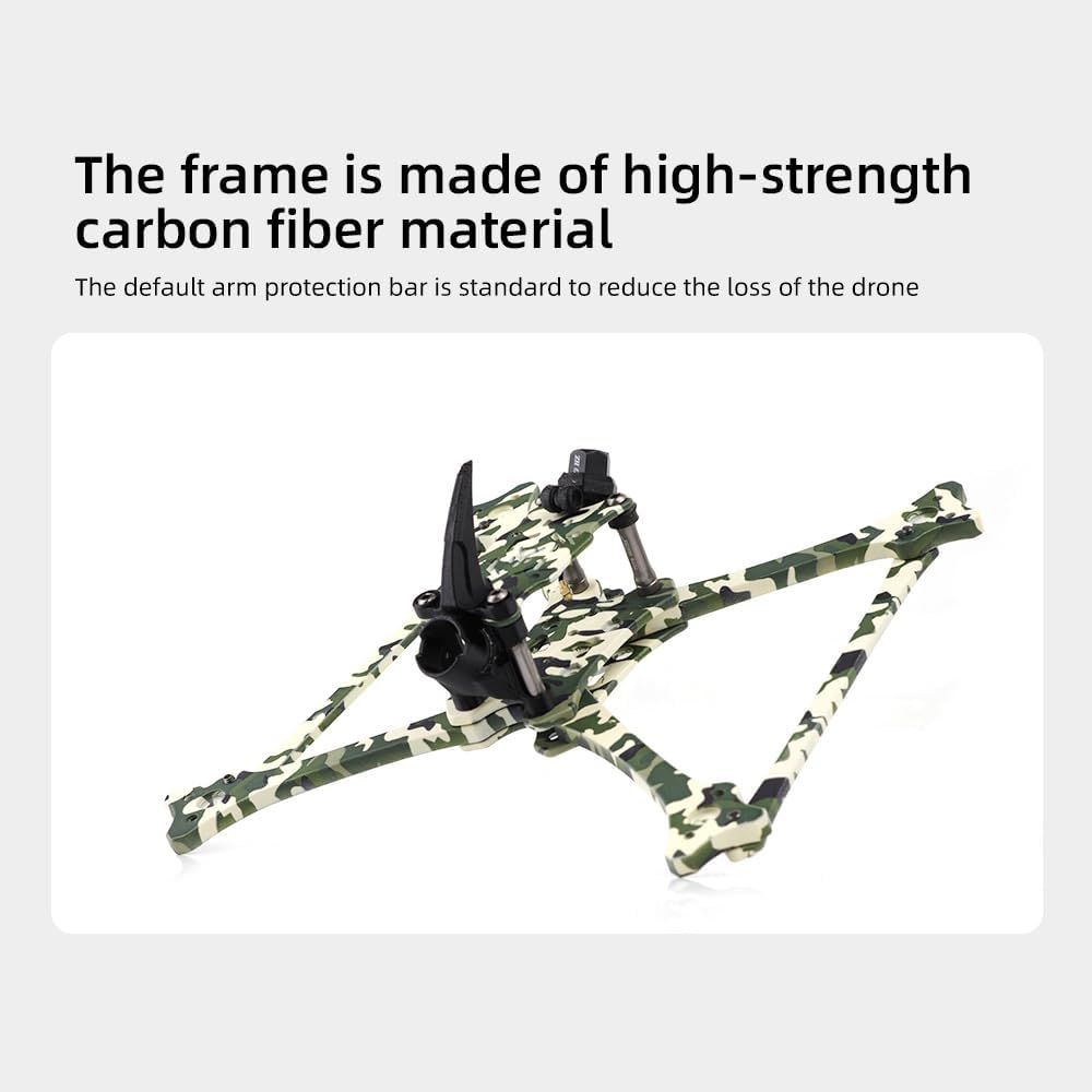 HGLRC Wind5 Lite V2 Frame Kit 195mm for FPV Racing Drone Quad (camouflage)