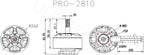 Emax Pro Series 2810 Brushless Motor (950KV / 1150KV) (950KV, 1)