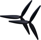 1050 10 Inch Propeller 3 Blade Fiberglass Carbon Nylon, Multirotor Aircraft Drone Parts, 2 Pieces, Black