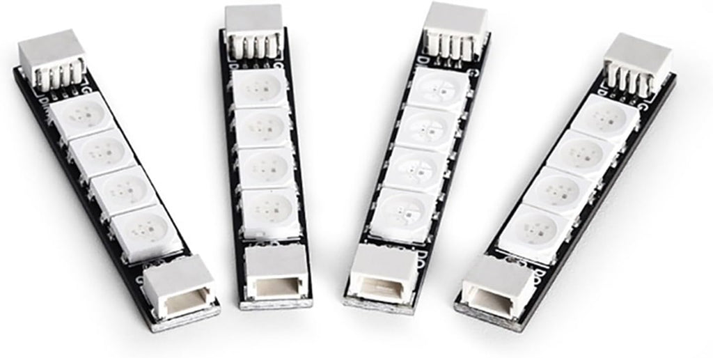 4Pcs LED Strips Lights for Drones 2812 Programmable Arm Light Kit FPV Quadcopter Lighting Accessories Set