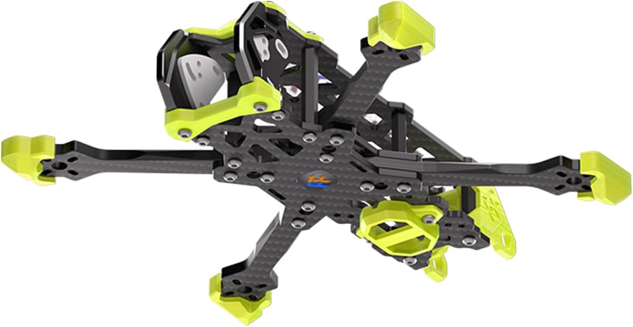 Valador VX3 3inch RC FPV Racing Drone Quad T700 High-strength Carbon Fiber HD O4 PRO Air Unit Squashed-X Quadcopter Frame Kit DIY Parts CNC Aluminum Alloy Yellow