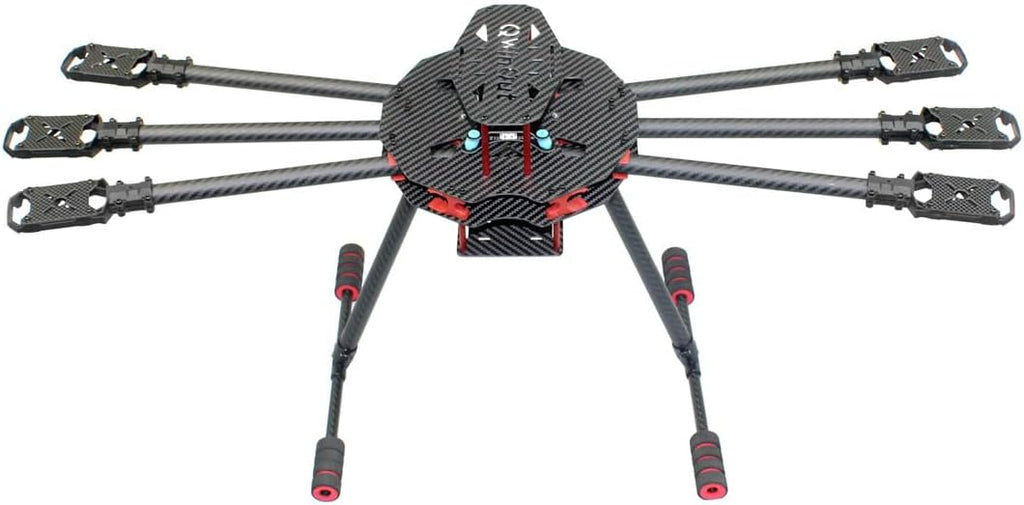 QWinOut Q705 Six-axls Folding Arm Hexacopter Aircraft Frame Kit 705MM 6-Axls Airframe with Landing Gear Skid for DIY Drone