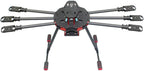 QWinOut Q705 Six-axls Folding Arm Hexacopter Aircraft Frame Kit 705MM 6-Axls Airframe with Landing Gear Skid for DIY Drone