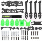 Mark4 5inch FPV Carbon Fiber Frame 225mm Wheelbase 5mm arm Freestyle Long Range Frame for RC Quadcopter Racing Drone (MARK4 Green)