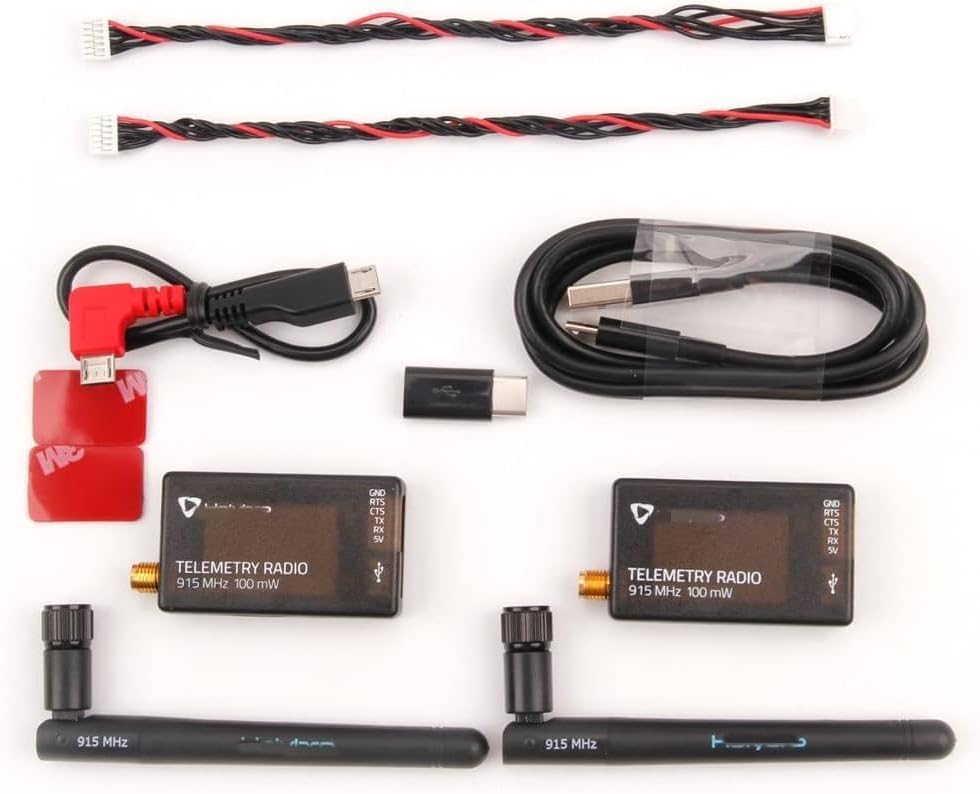 [Drone Accessories] Drone Accessories for Holybro for SIK Telemetry Radio V3 100mW 433MH 915MHz Open-Source SIK firmware Plug-n-Play for Pixhawk Standard Flight Controllers Replaceable (Color : 915MHz