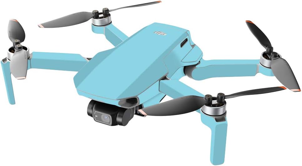 MightySkins Compatible with DJI Mini 2 Portable Drone - Solid Baby Blue | Protective, Durable, and Unique Vinyl Decal wrap Cover | Easy to Apply, Remove, and Change Styles | Made in The USA