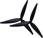 1050 10 Inch Propeller 3 Blade Fiberglass Carbon Nylon, Multirotor Aircraft Drone Parts, 2 Pieces, Black