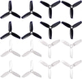 16pcs 3-Blade Props high-Speed Propellers, 3inch 75mm CW CCW for Racing Frame FPV Drone 1306 1407 1408 1606 1806 Motors,GEMFAN 3052£¨Black and Clear£©