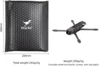HGLRC 335mm 7 inch FPV Racing Drone Frame Carbon Fiber for FPV Long Range Freestyle Training Quadcopter with Lipo Battery Strap