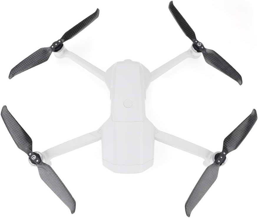 RCGEEK Compatible with Mavic Air 2 Carbon Fiber Propellers Blades Low Noise Props 7238 Quiet Propellers Replacement Accessories Drone Quick Release Foldable Wings
