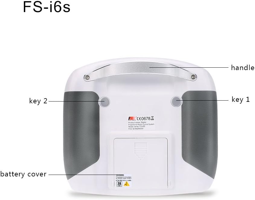 BODAJING Flysky FS-I6S 10ch 2.4G AFHDS 2A RC Transmitter Control w/FS-iA6B Receiver for RC Drone Quadcopter