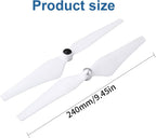 4 Pairs 9450 Self Tightening Drone Propeller(4CW+4CCW) Compatible with DJI Phantom 2/3/3PRO, Low Noise Propeller, Replacement Parts for Drone Blades