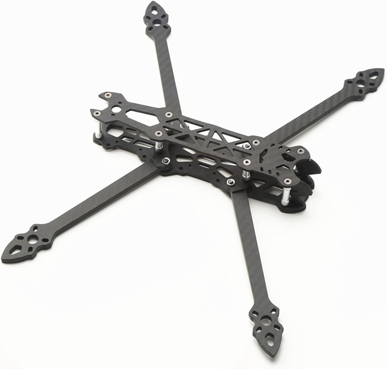 HXBER Mark4 7inch 295mm with 5mm Arm Quadcopter Frame 3K Carbon Fiber 7'' FPV Freestyle Racing Drone with Black Print Parts for DIY FPV