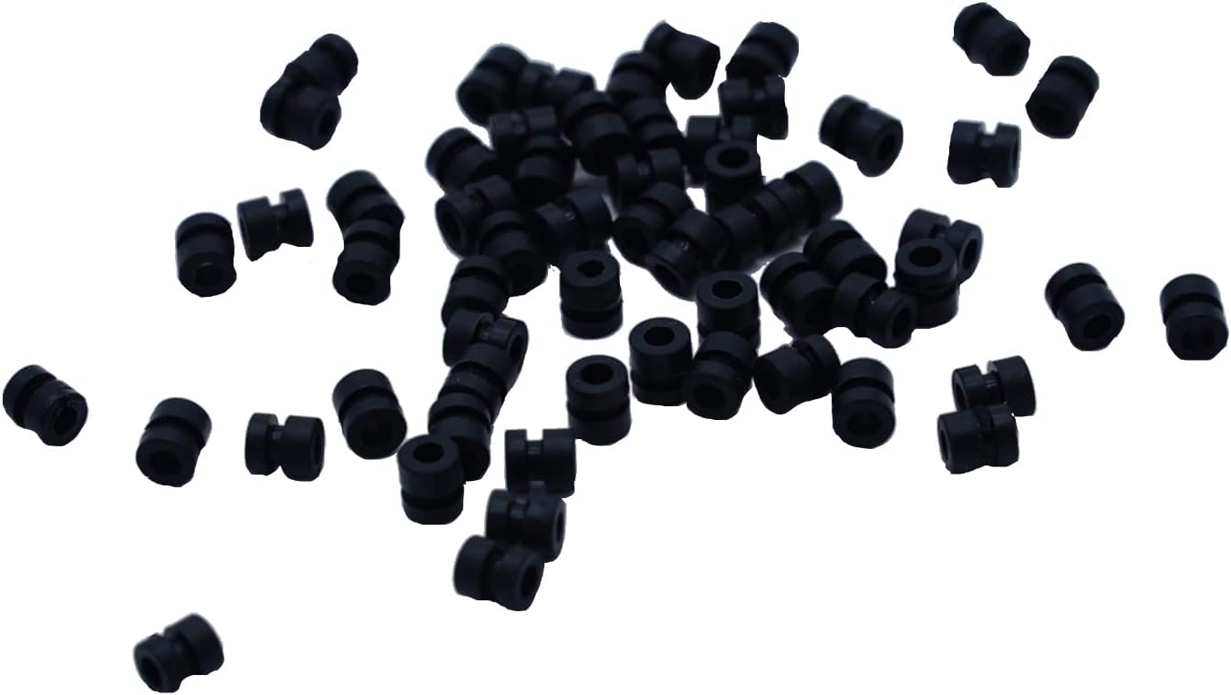 Stretchy Soft RC M3 Rubber Damper Balls Anti-Vibration Washer Damping Spacer for F4 F7 FPV Racing Flight Controllers Drone Accessories (60pcs) (Mix Color)