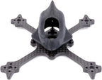 QWinOut Eyas100 65MM 3K Carbon Fiber Toothpick Frame Kit with 3D Print 19MM / 14mm Camera Canopy for DIY RC Drone FPV Racing Quadcopter Freestyle True X (19mm Wide)