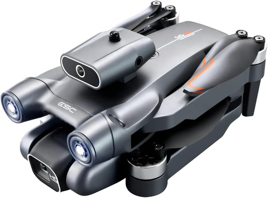Sonilco S1S Mini Drone with Dual Lens Camera, Brushless Motor, 4-Sided Obstacle Avoidance, LED Light Bar, Altitude Hold, One-Key Return, Wi-Fi FPV, 18min Flight Time, 2 Batteries ¨C Foldable Design (Ages 14+)