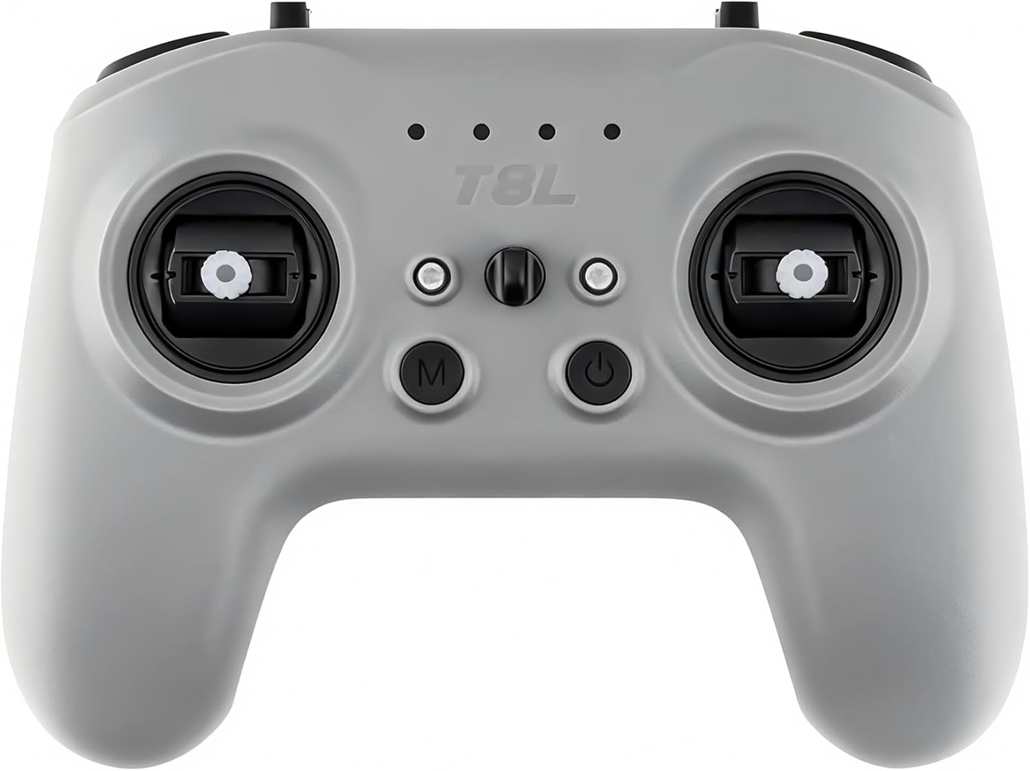 Radiomaster T8L ELRS 2.4GHz Radio Transmitter, 204g Lightweight Screenless Remote Controller with Hall-Effect Gimbals, USB-C Charging & Simulator Compatibility for FPV Drones (Grey)