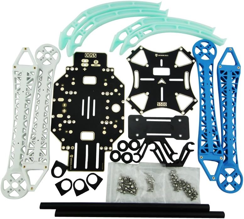 Usmile? S500 PCB Quadcopter Frame Kit with Landing Gear Skid for fpv quadcopter fpv drone able to mount Gopro Gimbal F450 Upgrade Similar to F550