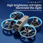 Drone with Camera for Adult Beginners, Brushless Motor, One Key Take Off/Land, Optical Flow Positioning Gesture Photo Video RC Quadcopter with Body Light 2 Battery CZ26 Drones Gift for Adults Beginner