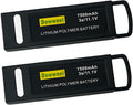 7500mAh 11.1V 3S High Capacity LiPo Battery, Extra Flight Time Drone Battery for YUNEEC Q500 / Q500+ / Q500+PRO / Q5004K / Yuneec Q500 4K Typhoon G RC Dr Quadcopter -2Pcs Black