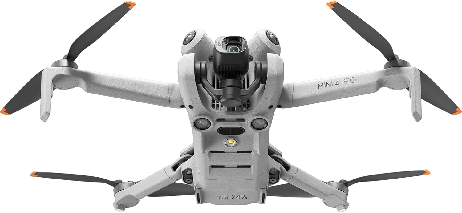 DJI Mini 4 Pro Drone Fly More Combo Plus with RC 2 Controller (With Screen) Folding Drone with 4K Video, Under 249g, 45 Mins Flight Time, Vision Sensing 3 Batteries Bundle with 128GB Memory Card, CPS 2 Year Warranty + Pilot Kit