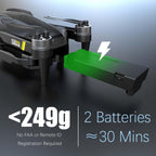 Brushless Drone With Camera For kids And Beginner, Toy Drones With Screen On Controller, No Phone Needed, Entry-level Drone For Kid 8-12 With Auto Hover, Easy to Fly, One Click Take Off/Land, No FAA, Under 249g, 2 Batteries, SD Card