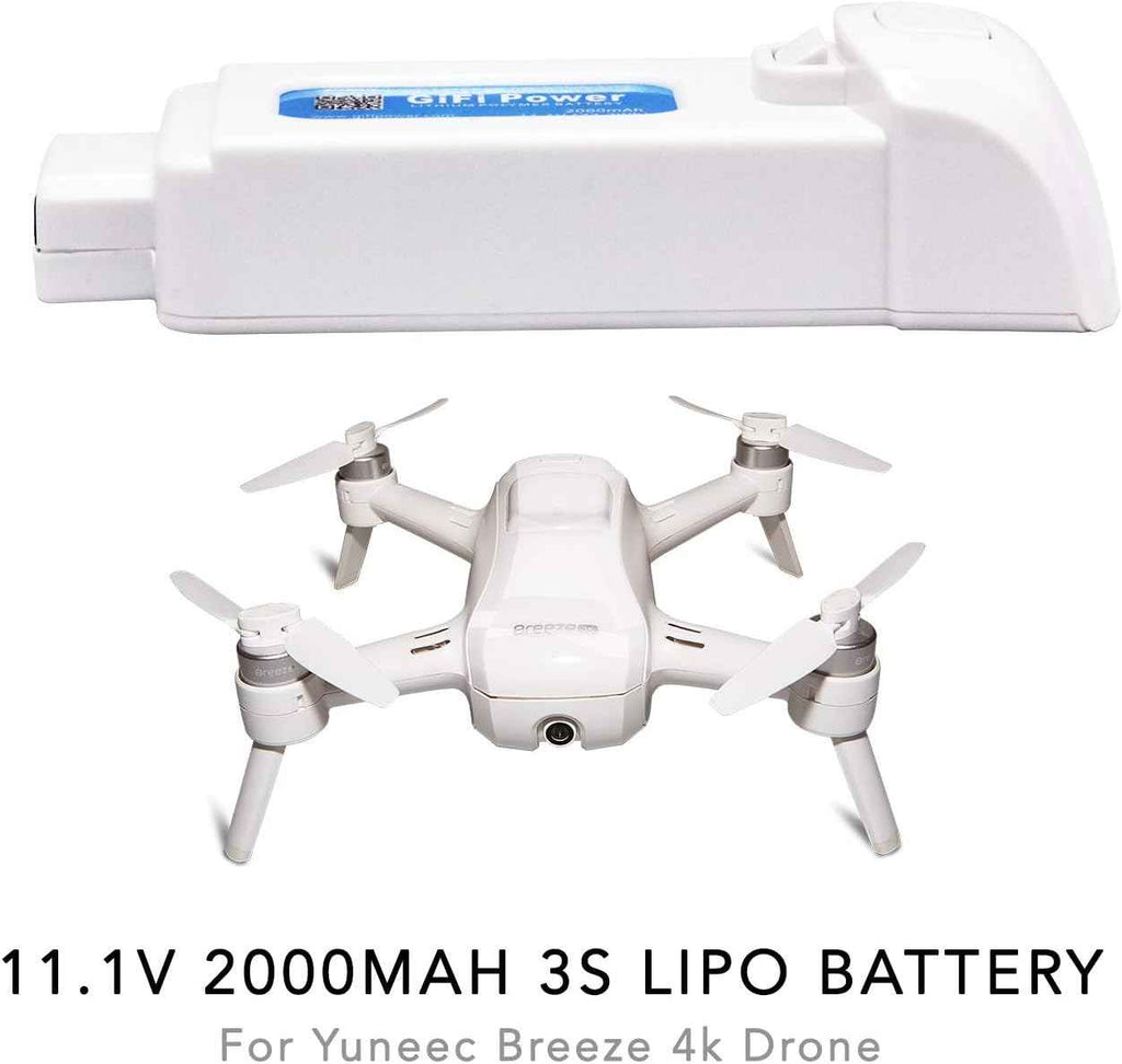 MaximalPower GiFi Power? Replacement 11.1V 2000mAh 3S Lipo Battery for Yuneec Breeze 4k Drone (1 Pack)