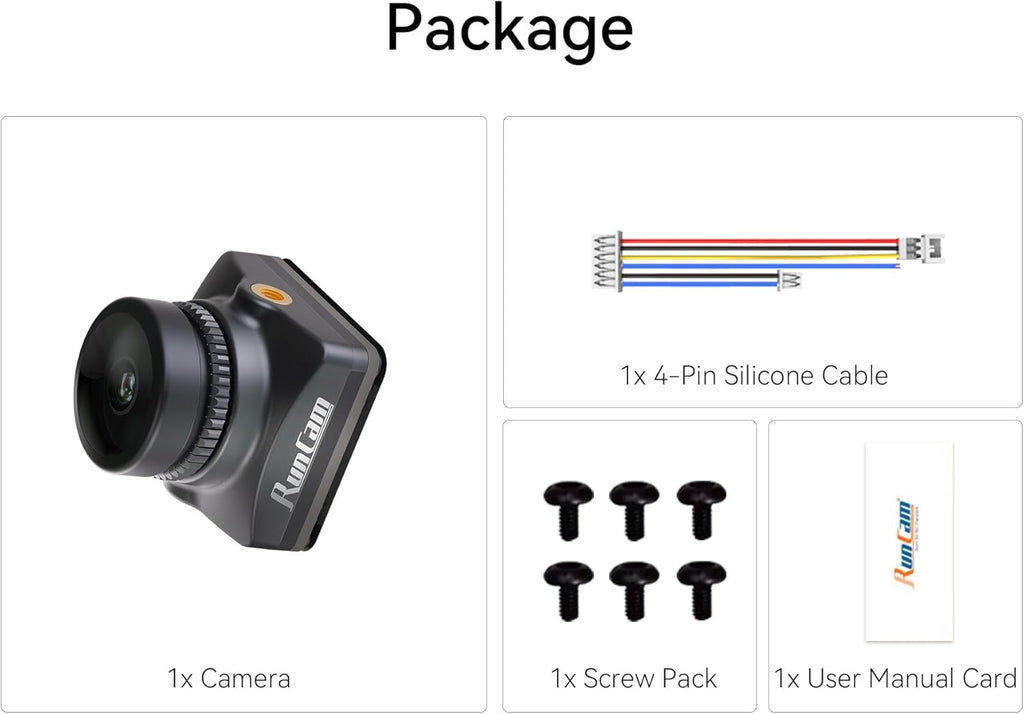 FPV Camera RunCam Phoenix 2 SPV5 - Special Edition Micro Drone Camera with Lens Hood 5.8ghz FOV160¡ãGlobal WDR 8.6g for RC FPV Car Plane Racing Drone