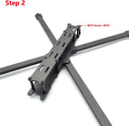 JeeFly XL10 V6 10inch FPV Racing Drone Frame Kit Carbon Fiber Quadcopter Frame 420mm True-X Design 7mm Arms Compatible with O3, GoPro, for Long Range Freestyle