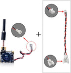 WT05 Micro AIO 600TVL Camera Only 3.4g 5.8GHz 25mW FPV Transmitter with Dipole Brass Antenna Combo for FPV Quadcopter Drone