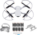 HeiyRC Mini 4K 2 SE Propellers Propeller Guard Landing Gear Leg Propeller Holder 16 Pcs Blades, 4 in 1 Bundle for DJI Mavic Mini 2 SE/Mini 4K/Mini SE/Mini 2 Fly More Combo Drone Accessories Set